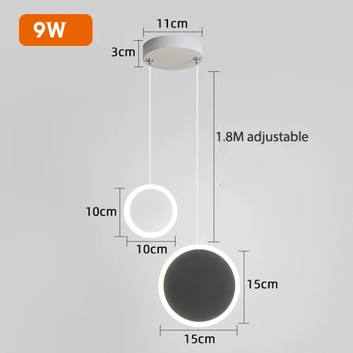 Suspension LED de design moderne
