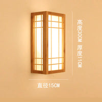 Applique murale LED en bambou naturel pour hôtel de luxe
