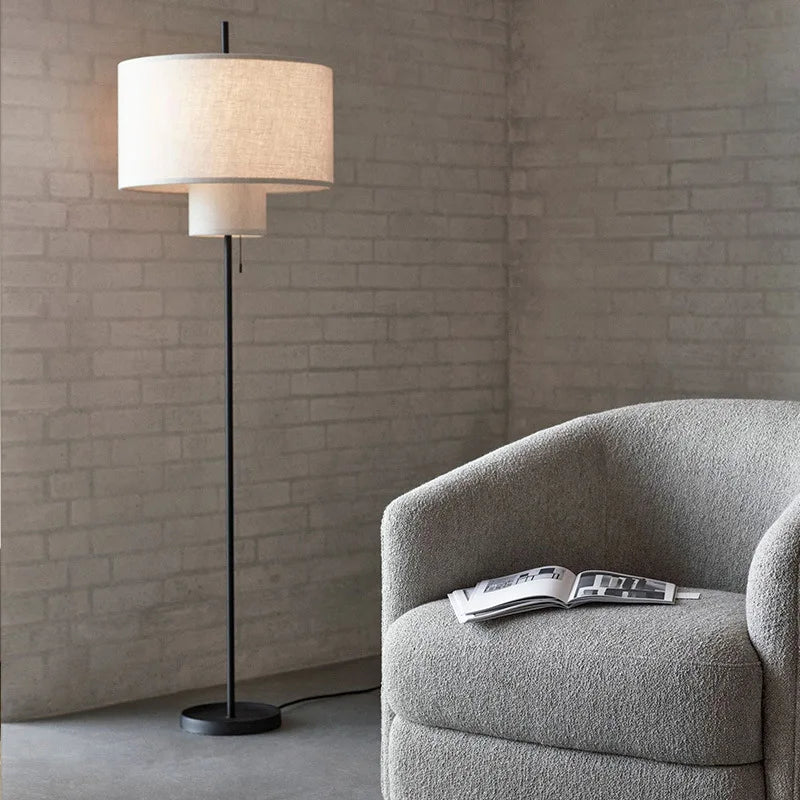 Lampadaire japonais rétro minimaliste
