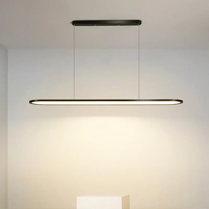 Lustre Moderne Nordique Rectangulaire LED pour Bar