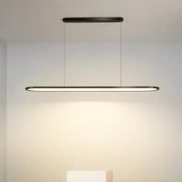 Lustre Moderne Nordique Rectangulaire LED pour Bar
