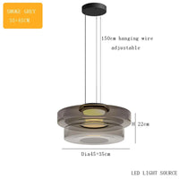 Lustre en verre italien minimaliste