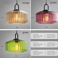 Suspension LED Nordique Rétro en Verre pour Intérieur Loft
