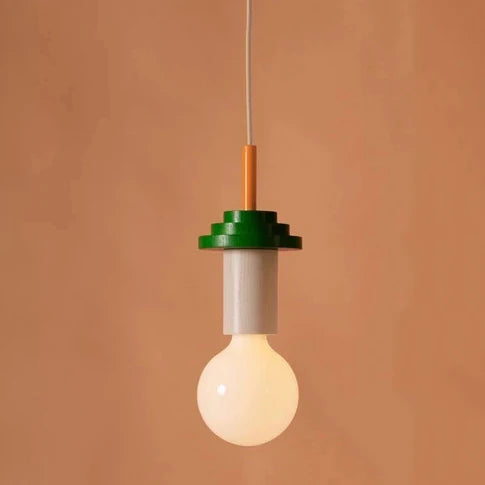 Lampe nordique en bois - Suspension LED - Décoration lumineuse pour la maison