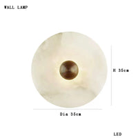 Plafonnier LED Marbre Blanc - Style Moderne