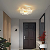 Plafonnier LED Doré Nordic Brand, Acrylique Moderne