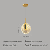 Lustre de luxe moderne à tête unique