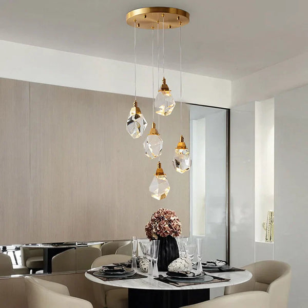 Lustre en cristal de luxe Ling Iceberg LED