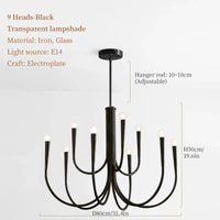 Lustre de Luxe à LED Style Français Doré