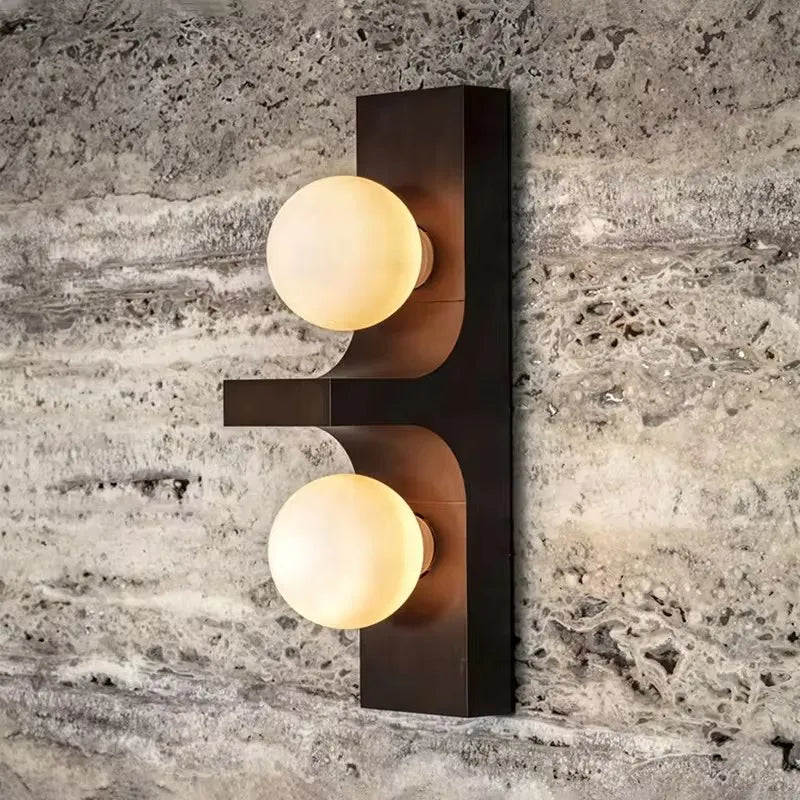 Applique Murale Moderne Boule de Verre Luminaire Créatif pour Hôtel - Collection Éclat