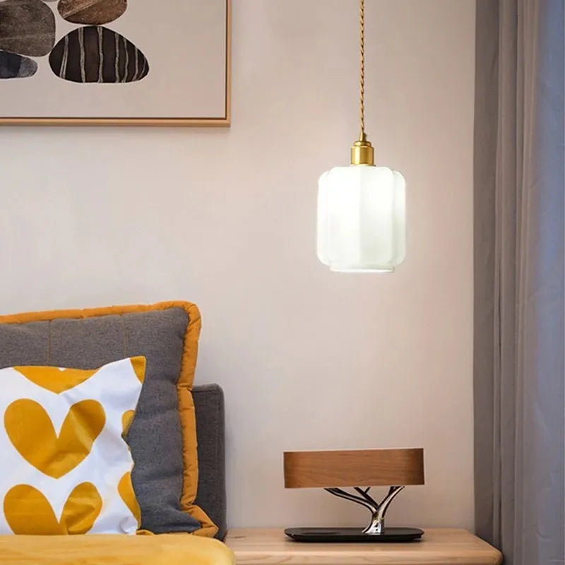 Suspension LED en cuivre vintage