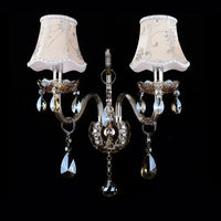 Applique murale Bougie Cristal Cognac - Style européen