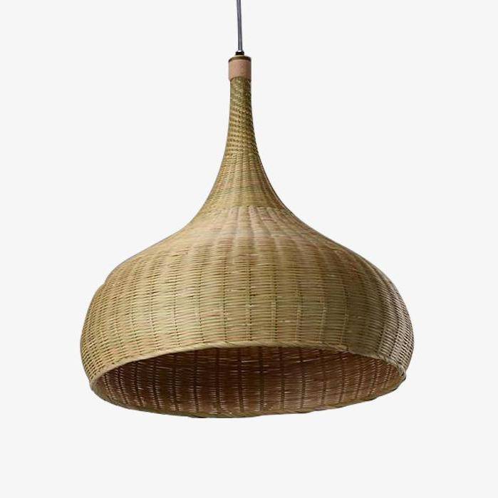 Suspension bambou rustique arrondie Delicate
