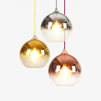 Suspension LED Globe Lumineux en Verre Coloré Ballistic