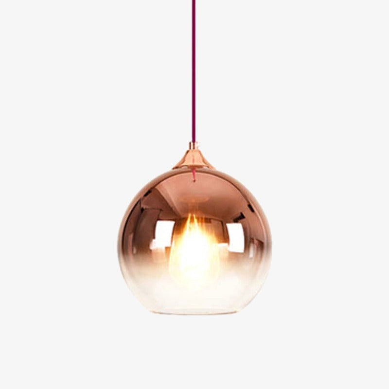 Suspension LED Globe Lumineux en Verre Coloré Ballistic