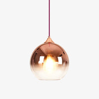 Suspension LED Globe Lumineux en Verre Coloré Ballistic