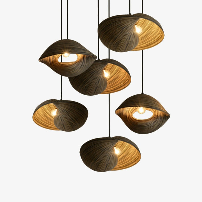 Suspension coquillage bambou chic