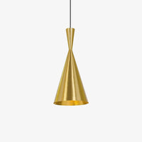 Suspension Design Doré Aluminium