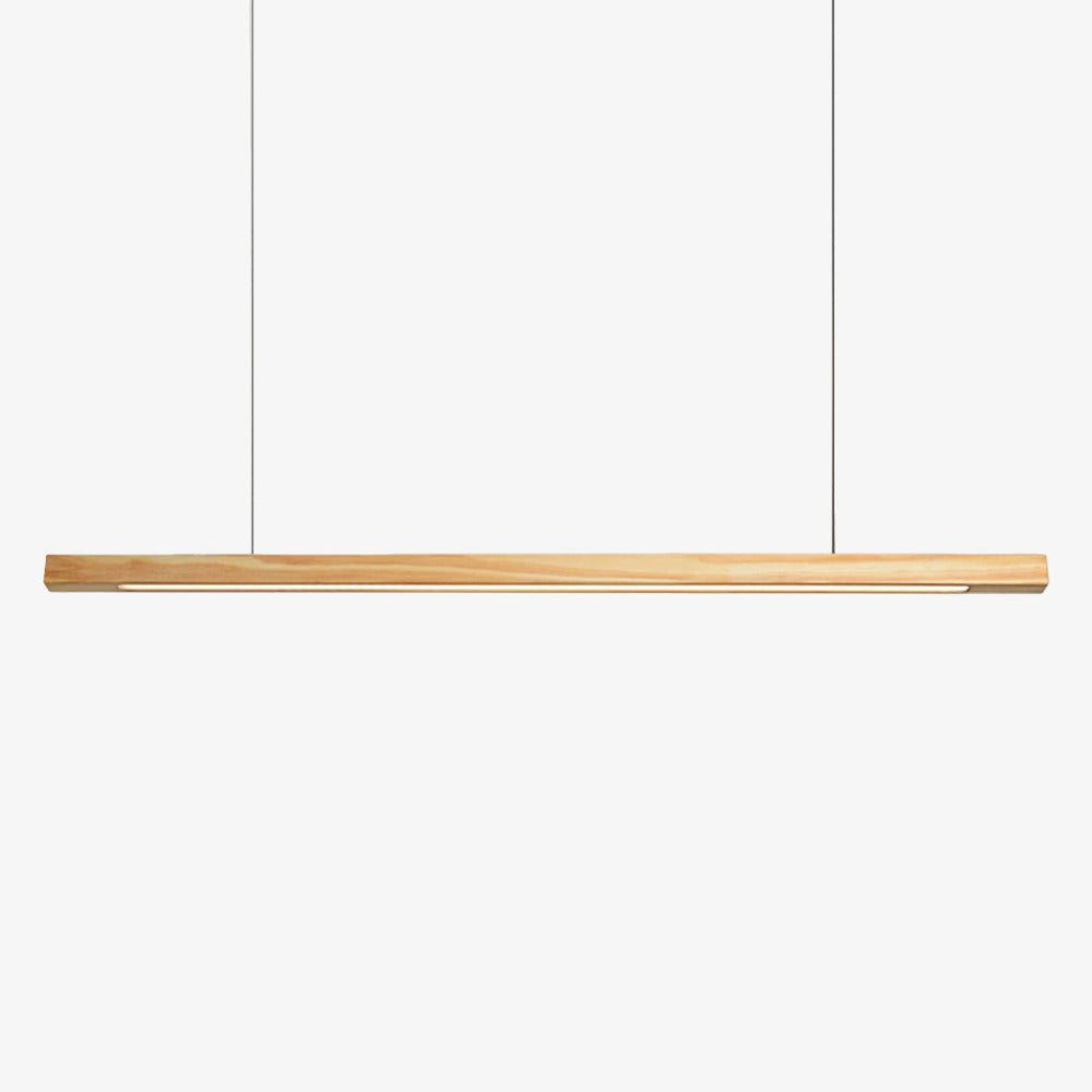 Suspension LED en bois design allongé "Hang"