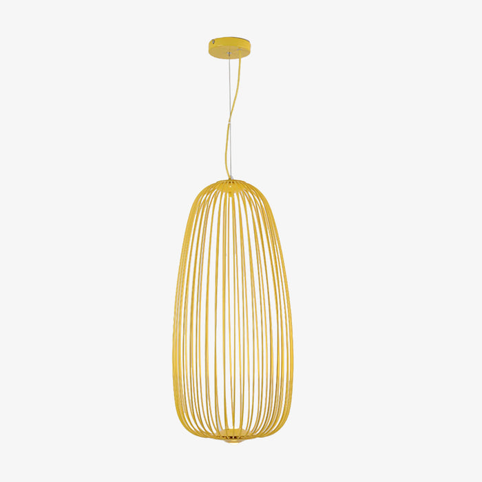 Suspension design ovale Evani en fil métallique coloré