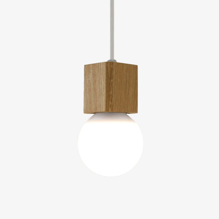 Suspension CubicWood en bois
