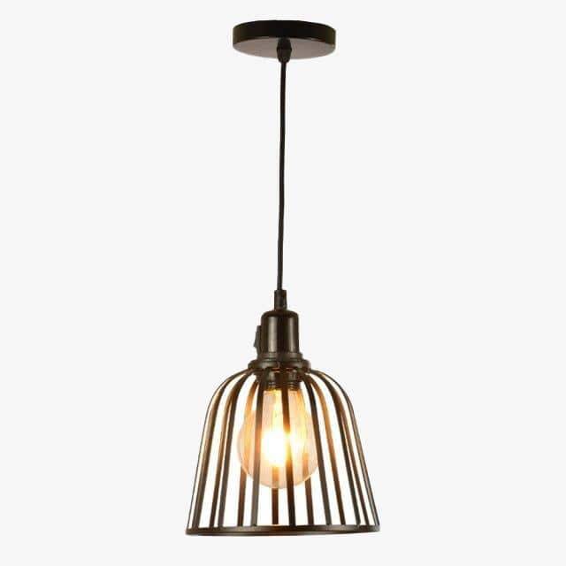 Suspension rétro LED "Metal Cage"