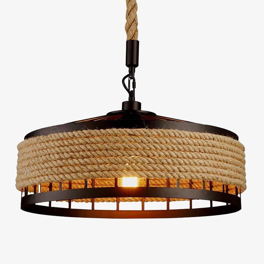 Suspension rustique Rope & Metal