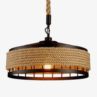 Suspension rustique Rope & Metal