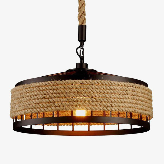 Suspension rustique Rope & Metal