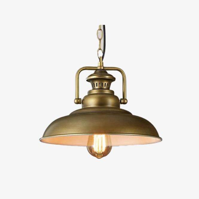 Suspension cuivrée industrielle Edison.