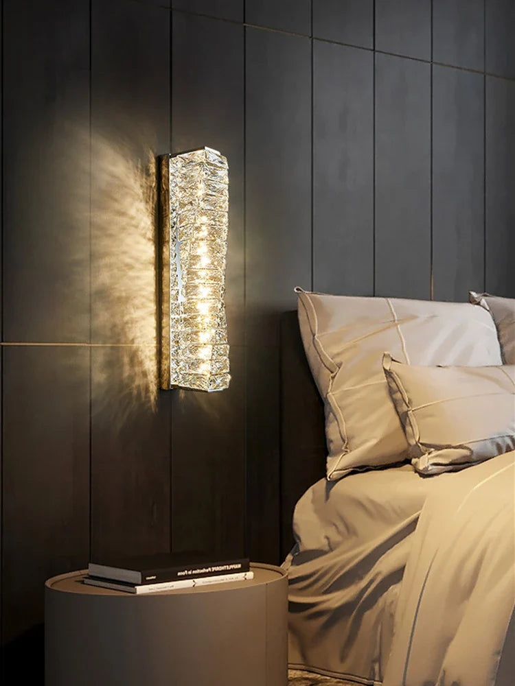 Applique Murale LED en Cristal pour une Décoration Intérieure Moderne
