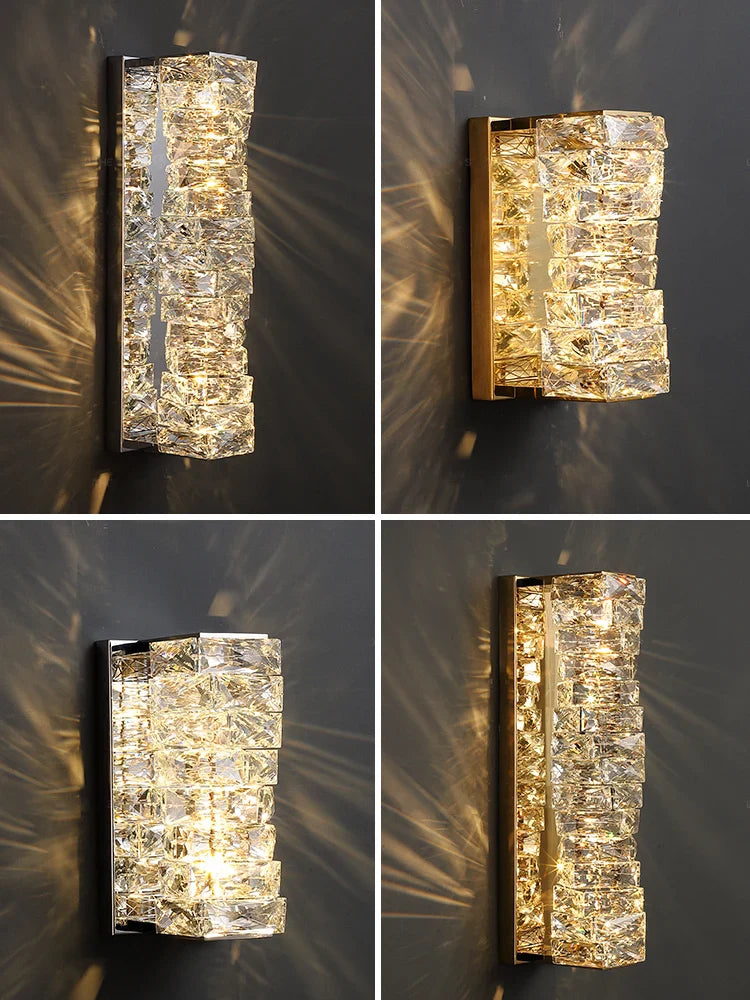 Applique Murale LED en Cristal pour une Décoration Intérieure Moderne