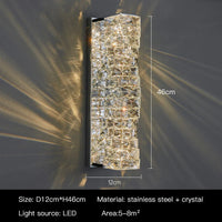 Applique Murale LED en Cristal pour une Décoration Intérieure Moderne