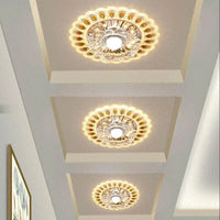 Plafonnier LED en Cristal Moderne pour Couloir, Allée et Porche