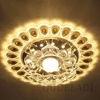 Plafonnier LED en Cristal Moderne pour Couloir, Allée et Porche