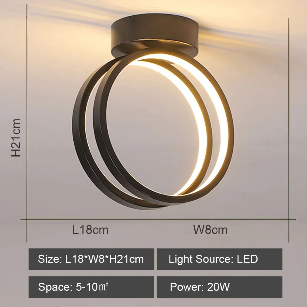 Plafonnier LED Rond Intérieur Décoratif