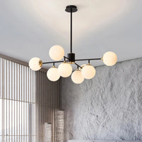 Suspension LED en verre : design nordique moderne et minimaliste