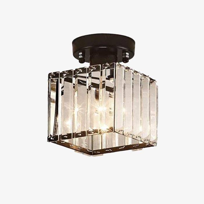 Plafonnier Luxe en Cristal de Verre