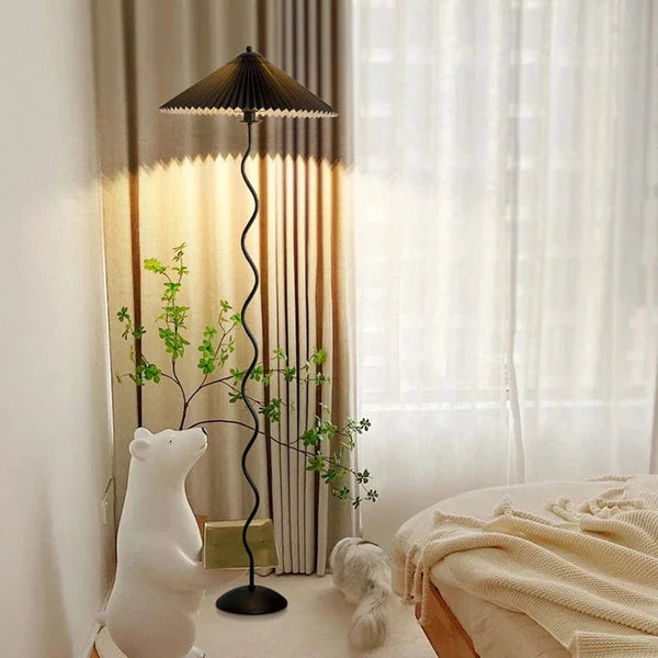 Abat-jour LED en tissu plissé nordique - Collection Lumina | Marco Lucetti