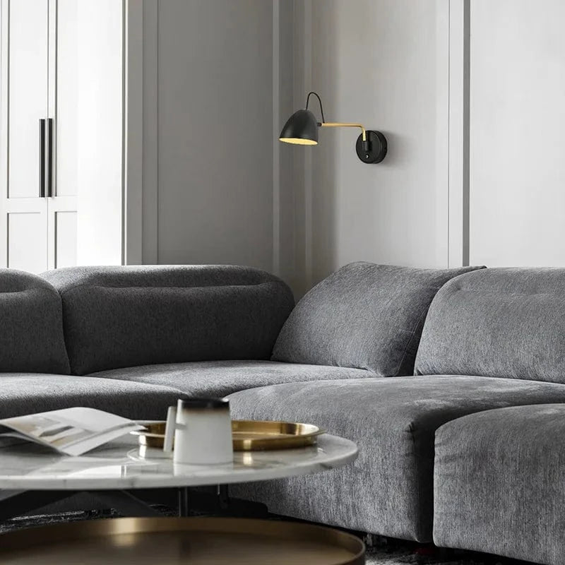 Aisilan - Applique murale LED à bras oscillant et intensité variable, interrupteur tactile - Parfait pour le chevet, l'étude et le salon | Marco Lucetti