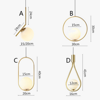 Suspension LED Noir Métal