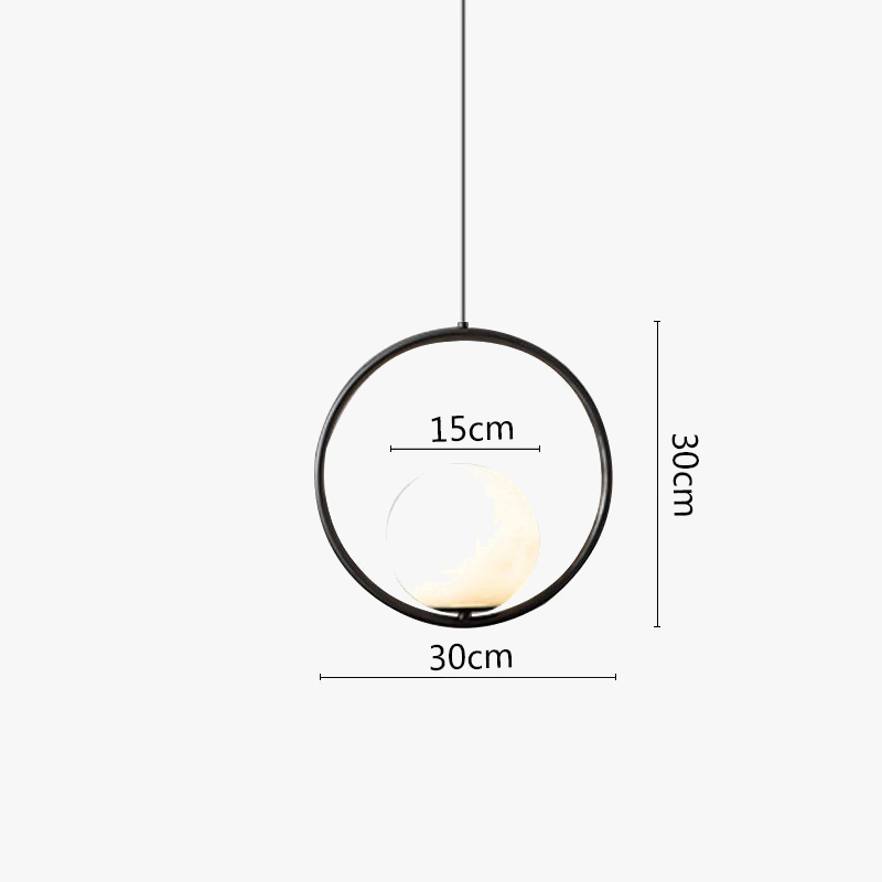 Suspension LED Noir Métal