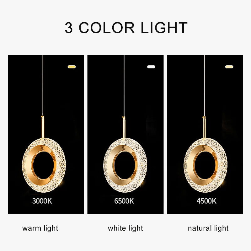 Anneau Nordique - Lampe Suspension LED pour Décoration Intérieure - Chambre Moderne | Marco Lucetti