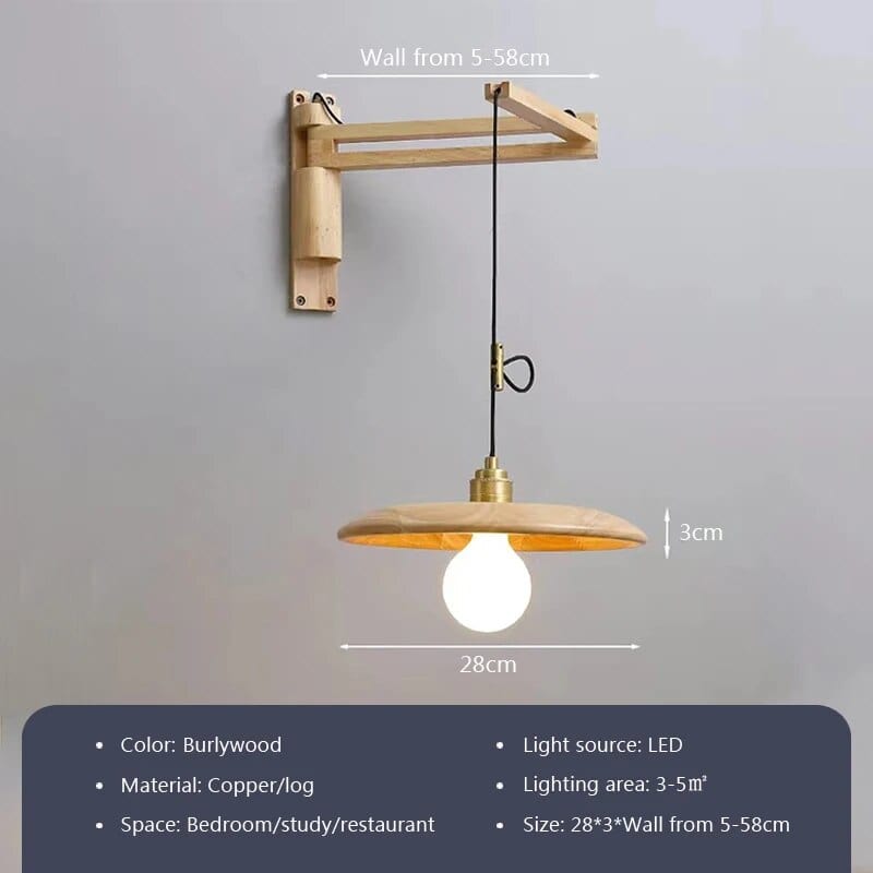 Applique bois nordique télescopique pivotable | Marco Lucetti A