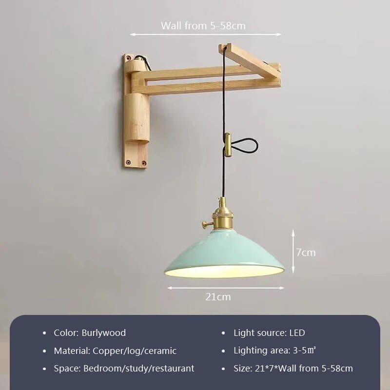 Applique bois nordique télescopique pivotable | Marco Lucetti B