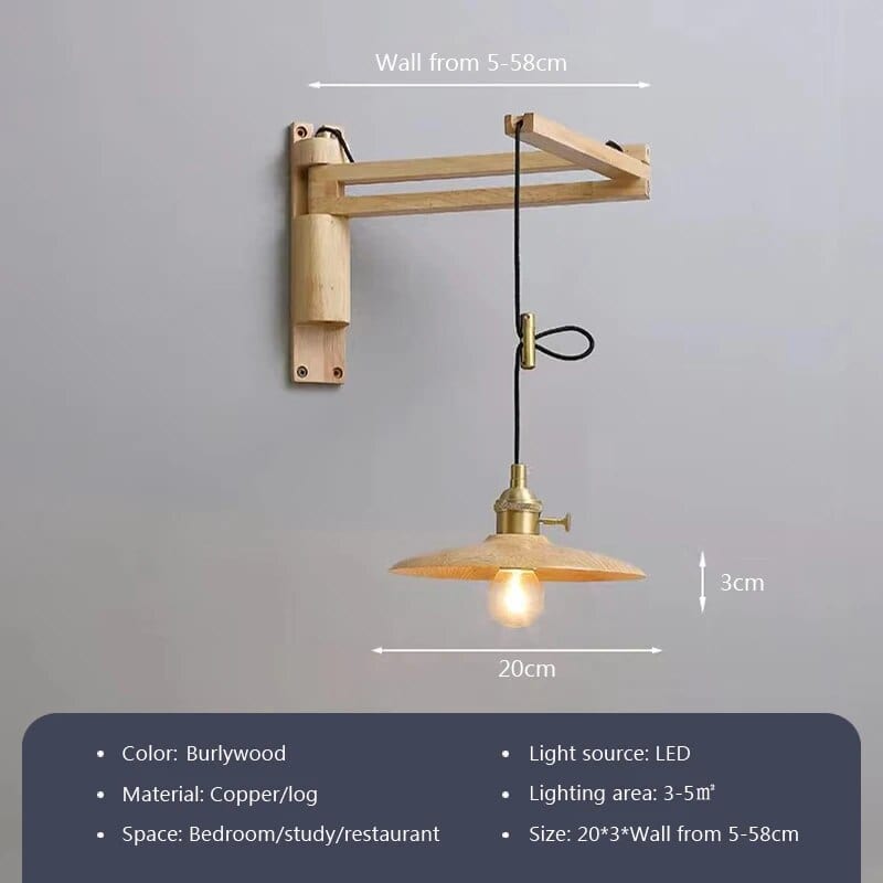 Applique bois nordique télescopique pivotable | Marco Lucetti C