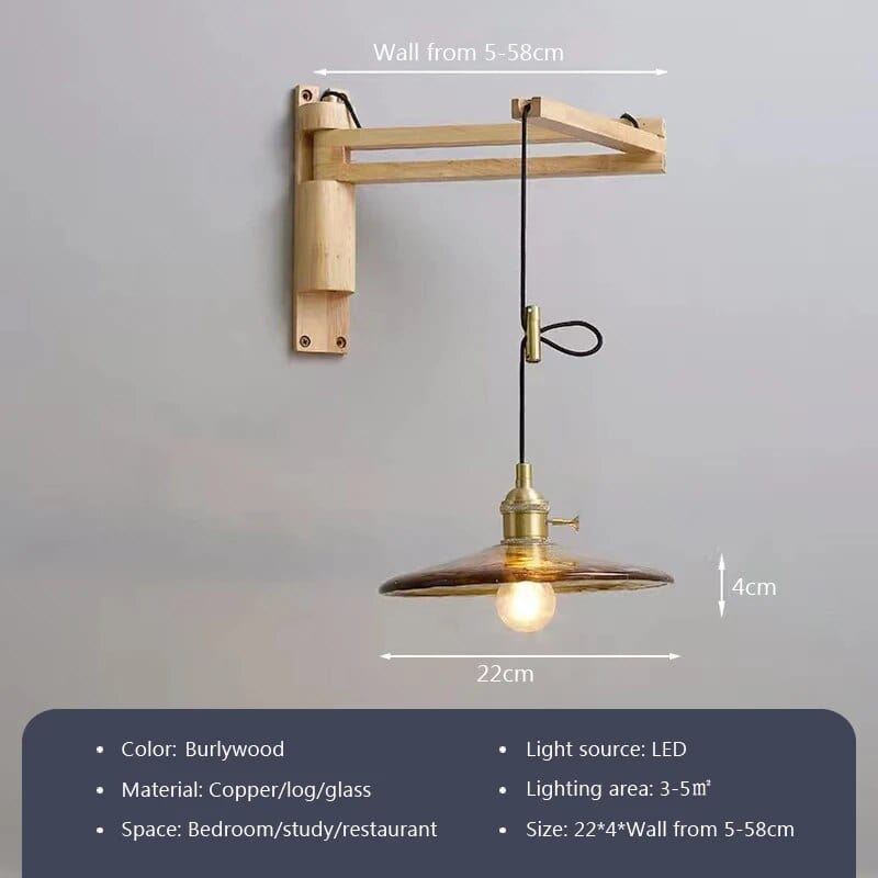 Applique bois nordique télescopique pivotable | Marco Lucetti D