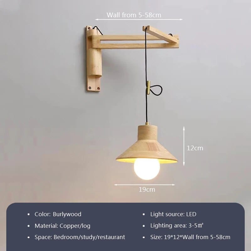 Applique bois nordique télescopique pivotable | Marco Lucetti E
