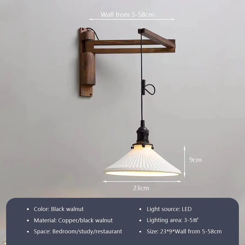 Applique bois nordique télescopique pivotable | Marco Lucetti I