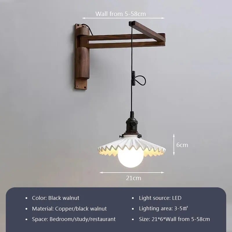 Applique bois nordique télescopique pivotable | Marco Lucetti K